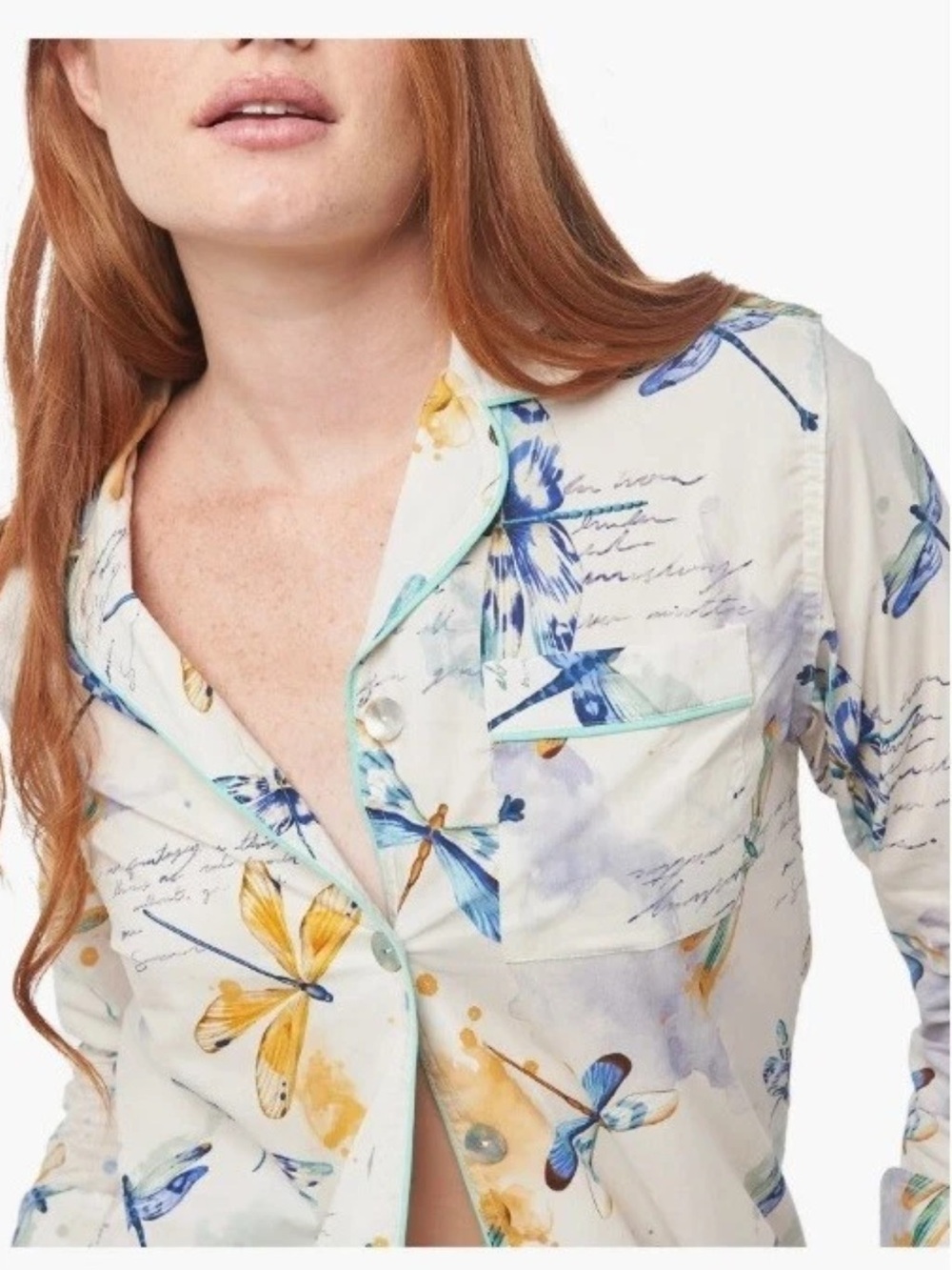 NWT The Lazy Poet Emma Dragonflies PJ Set - Small